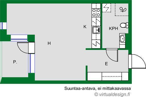 Asunnon pohjakuva