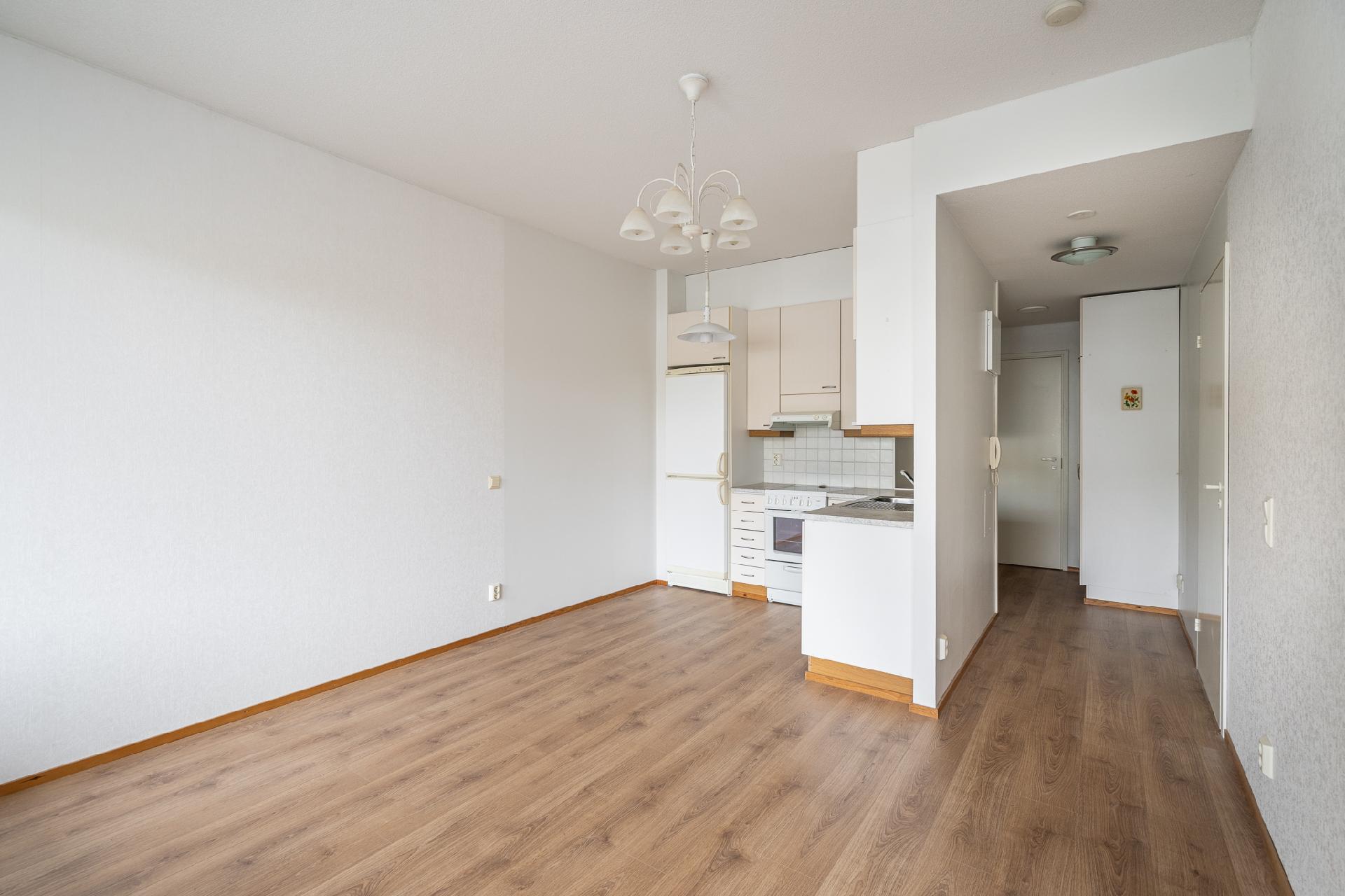 Olohuone, taustalla sisääntulo