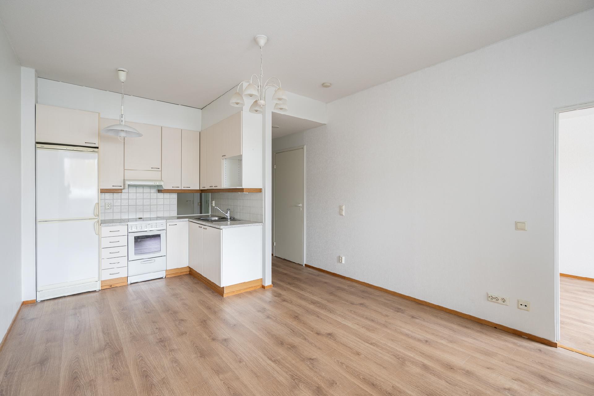 Olohuone ja avokeittiö