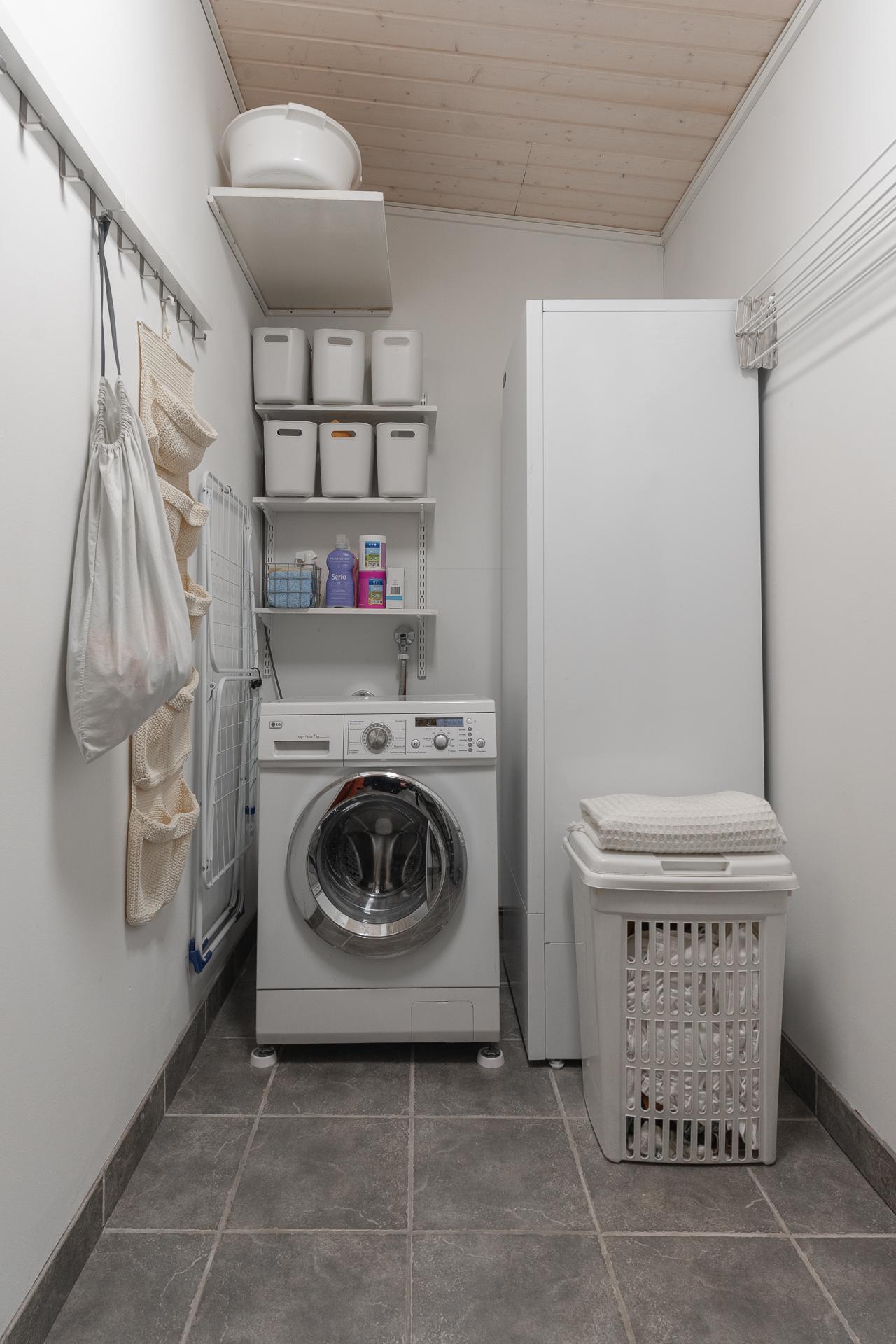 Piharakennuksen kodinhoito- ja tekninen tila