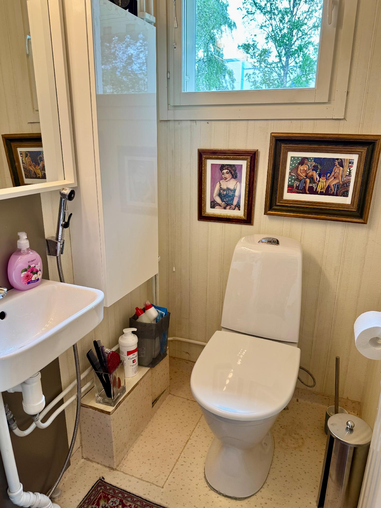 Valoisa Wc ja siellä ikkuna