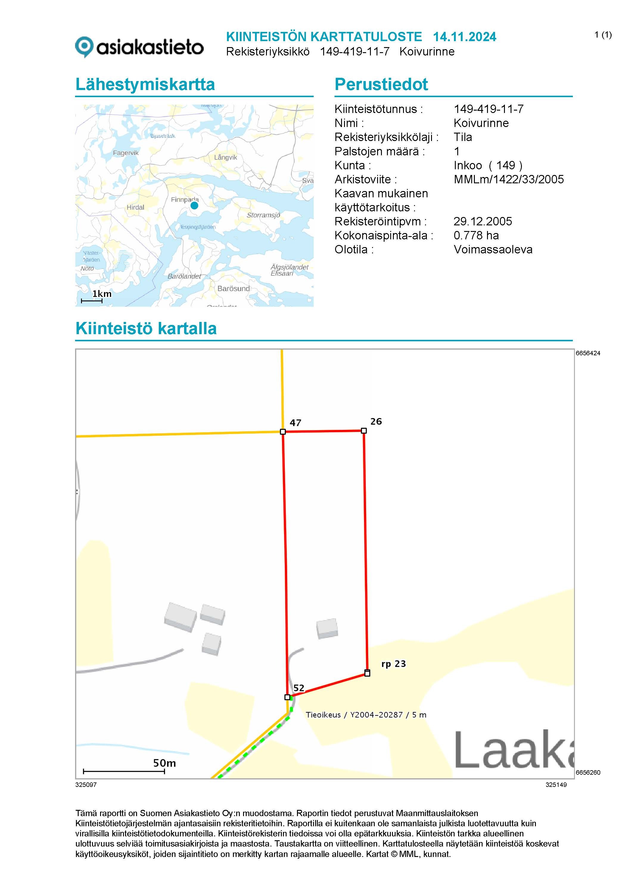 Bastuholmintie 120, Fagervik, Inkoo