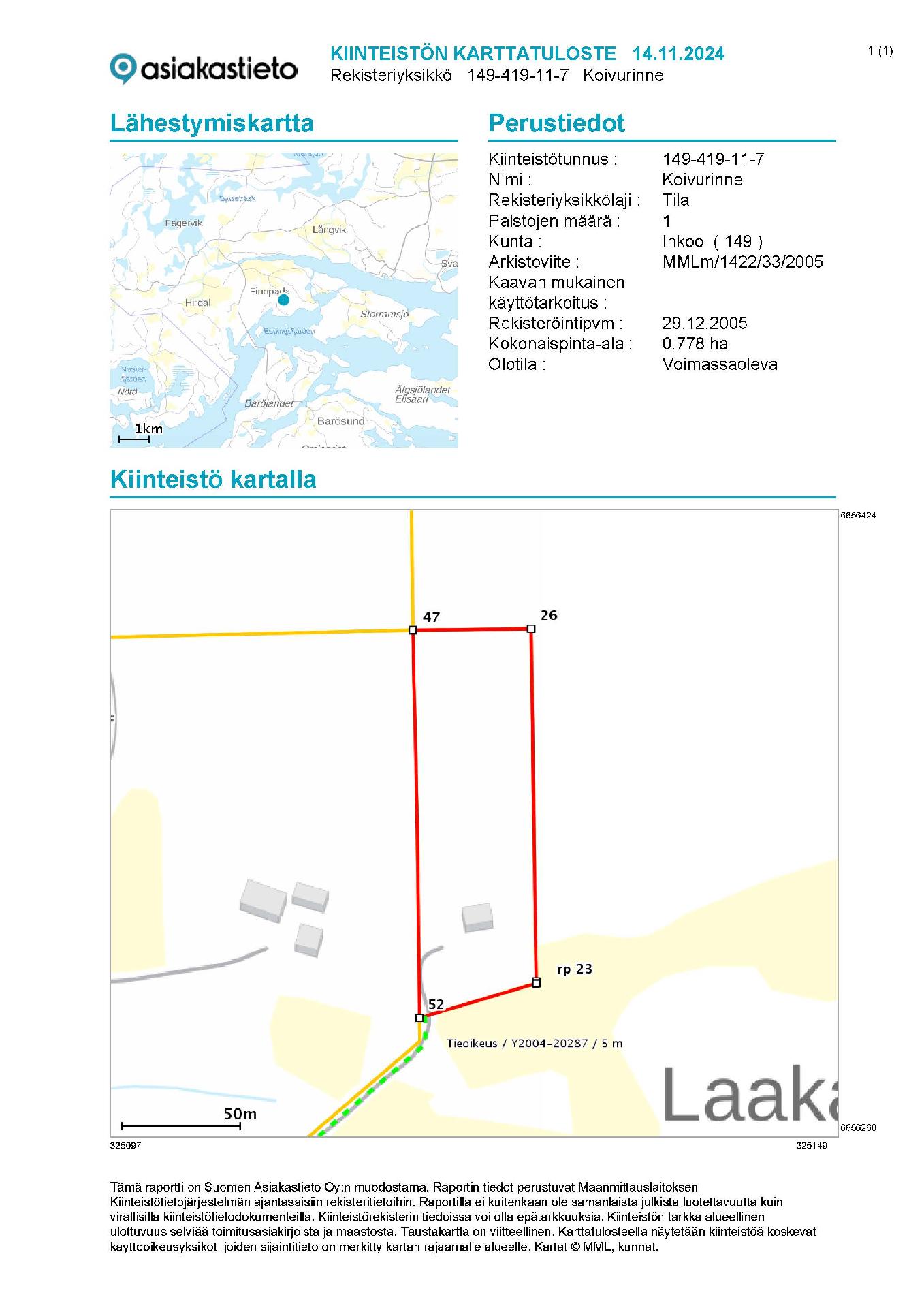 Bastuholmintie 120, Fagervik, Inkoo