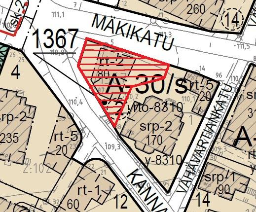 Määräosan alue suuntaa antavasti rajattuna