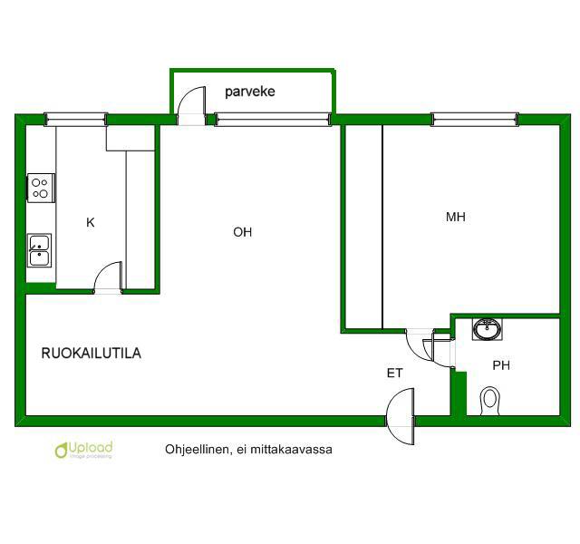 Asunnon pohjakuva