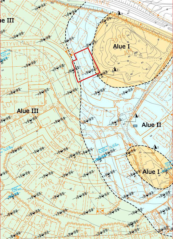 suuntaa antava, ei mittakaavassa