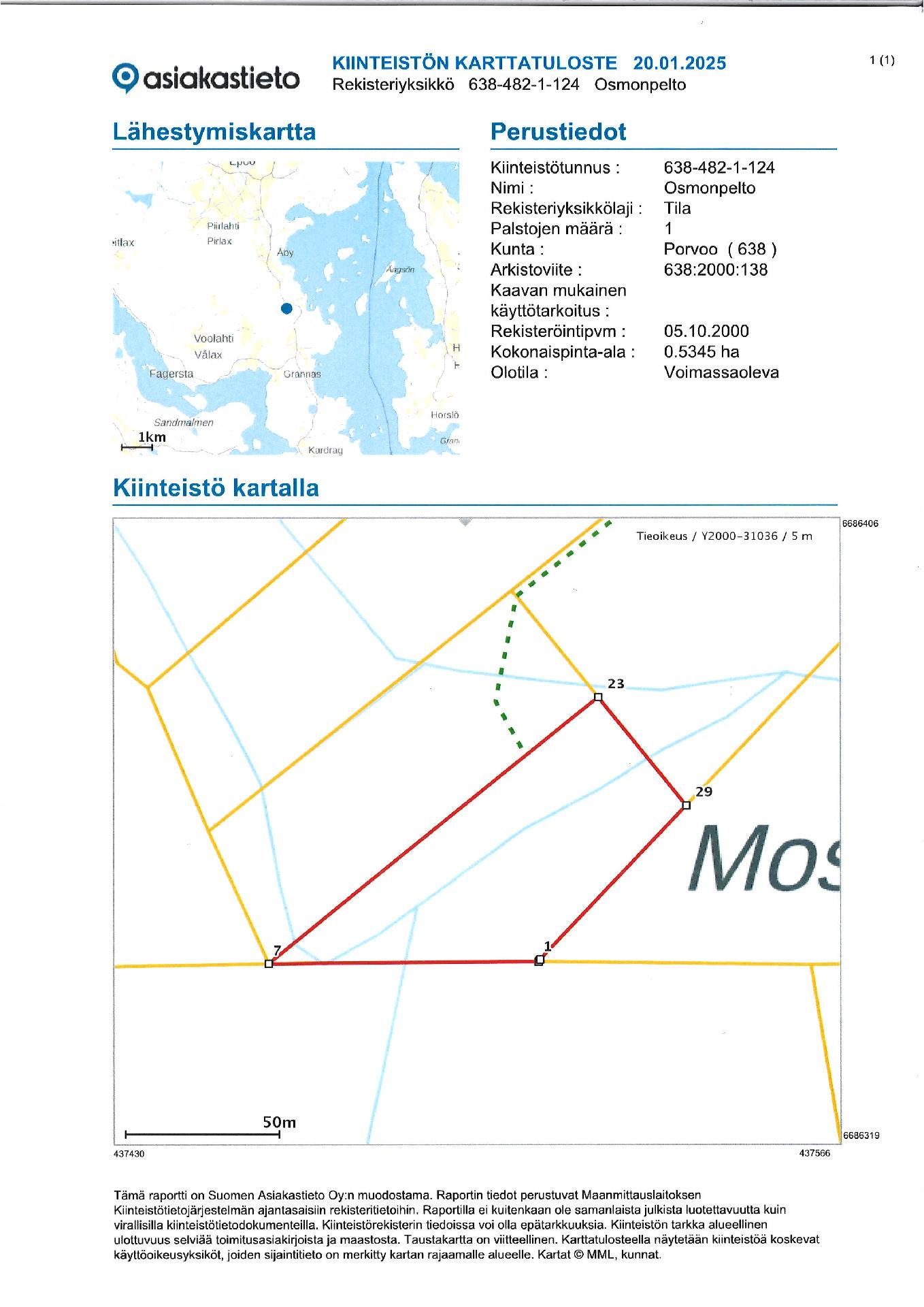 Gäddragintie -, Gäddrag, Porvoo