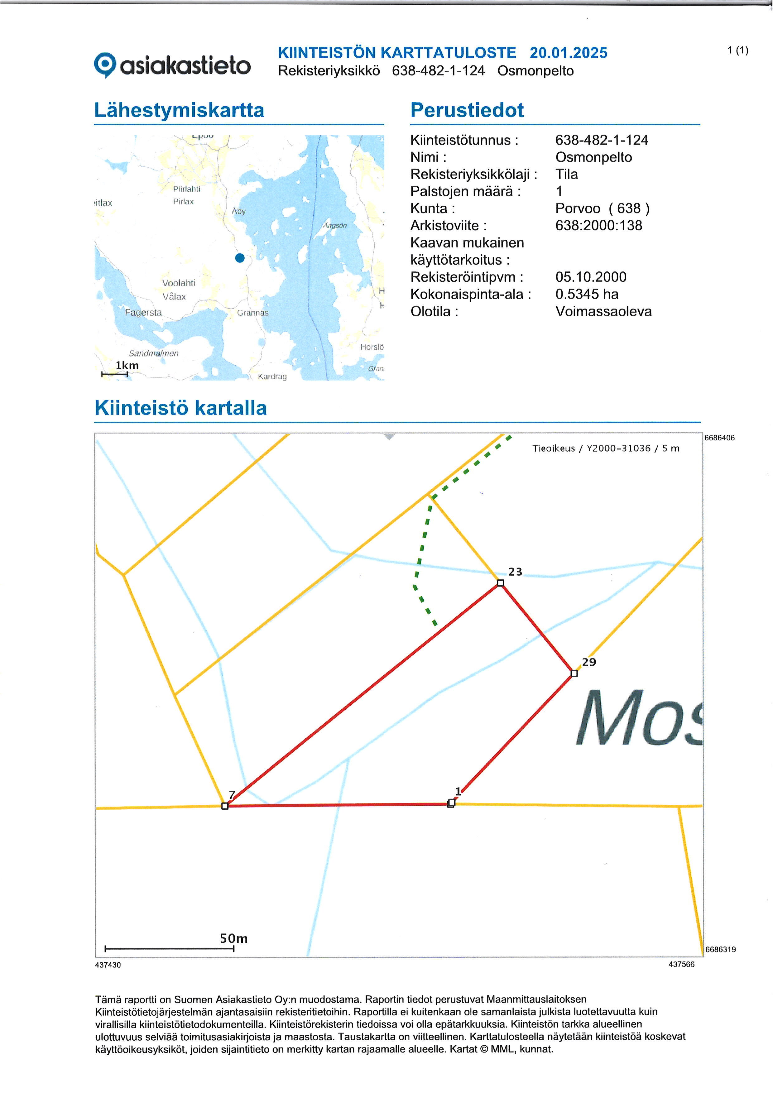 Gäddragintie -, Gäddrag, Porvoo