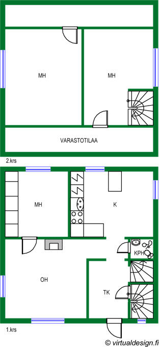 Asunnon pohjakuva