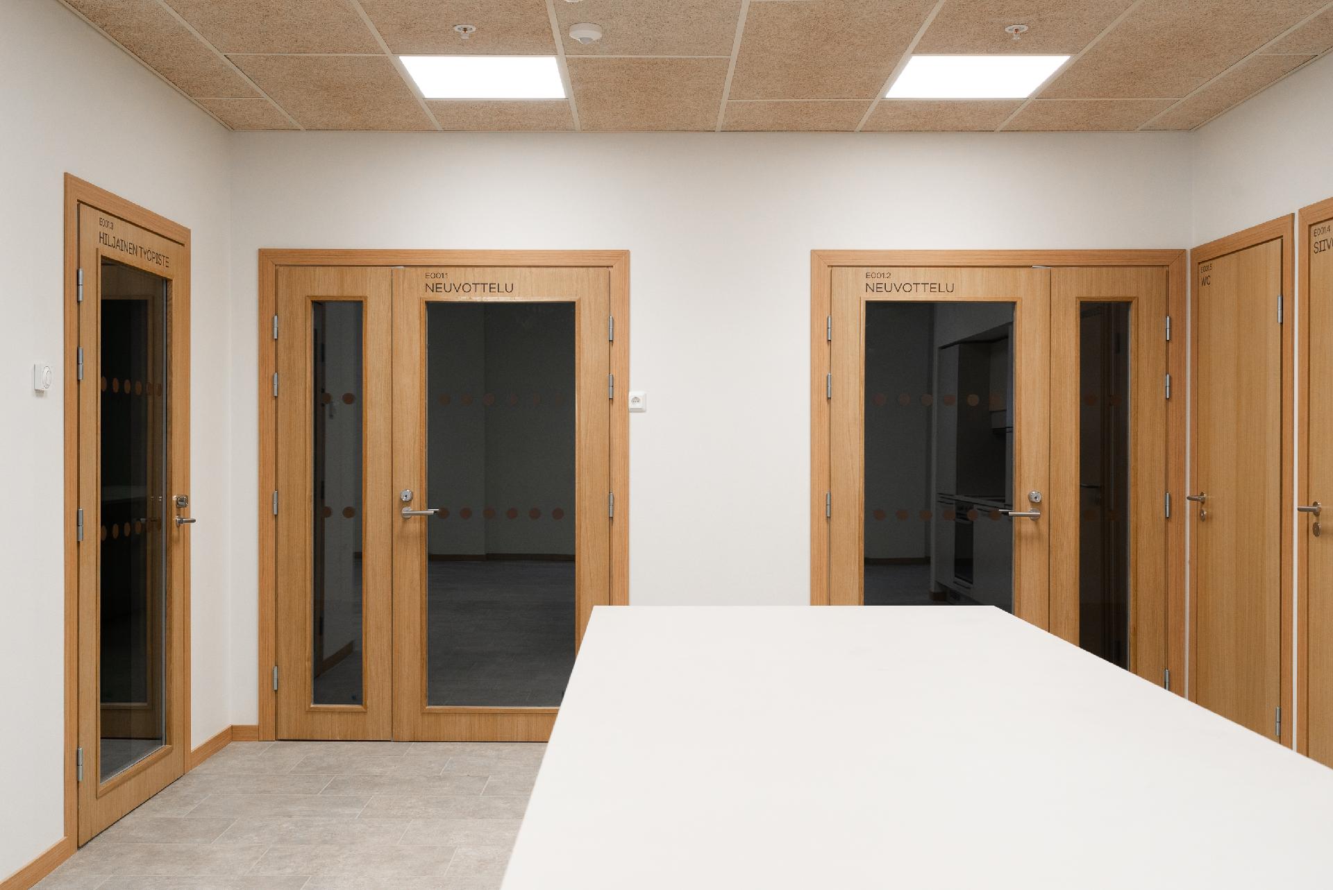 Kaksi neukkaria ja hiljainen työtila