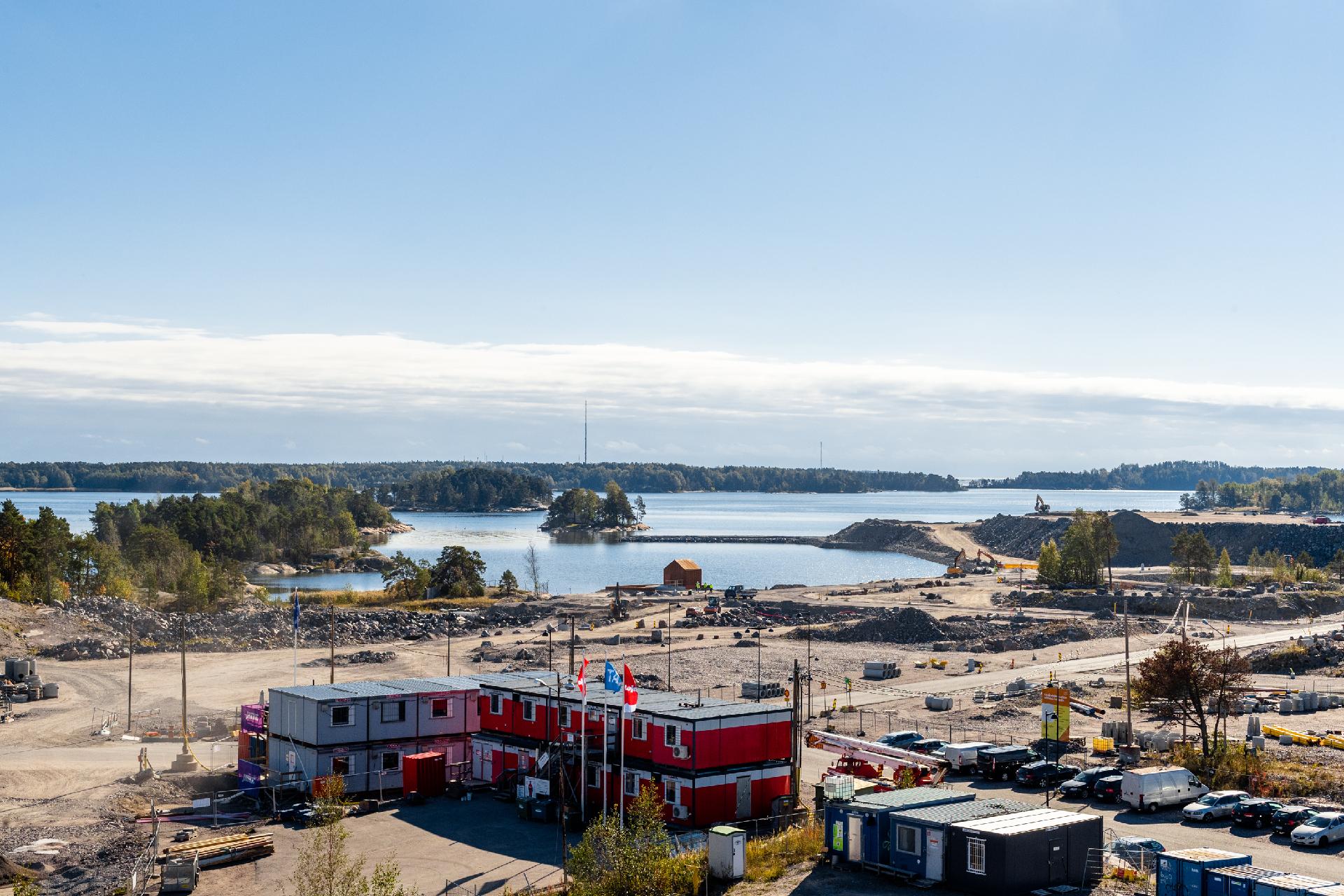 Näkymiä A-rapun taloyhtiön saunaosaston terassilta