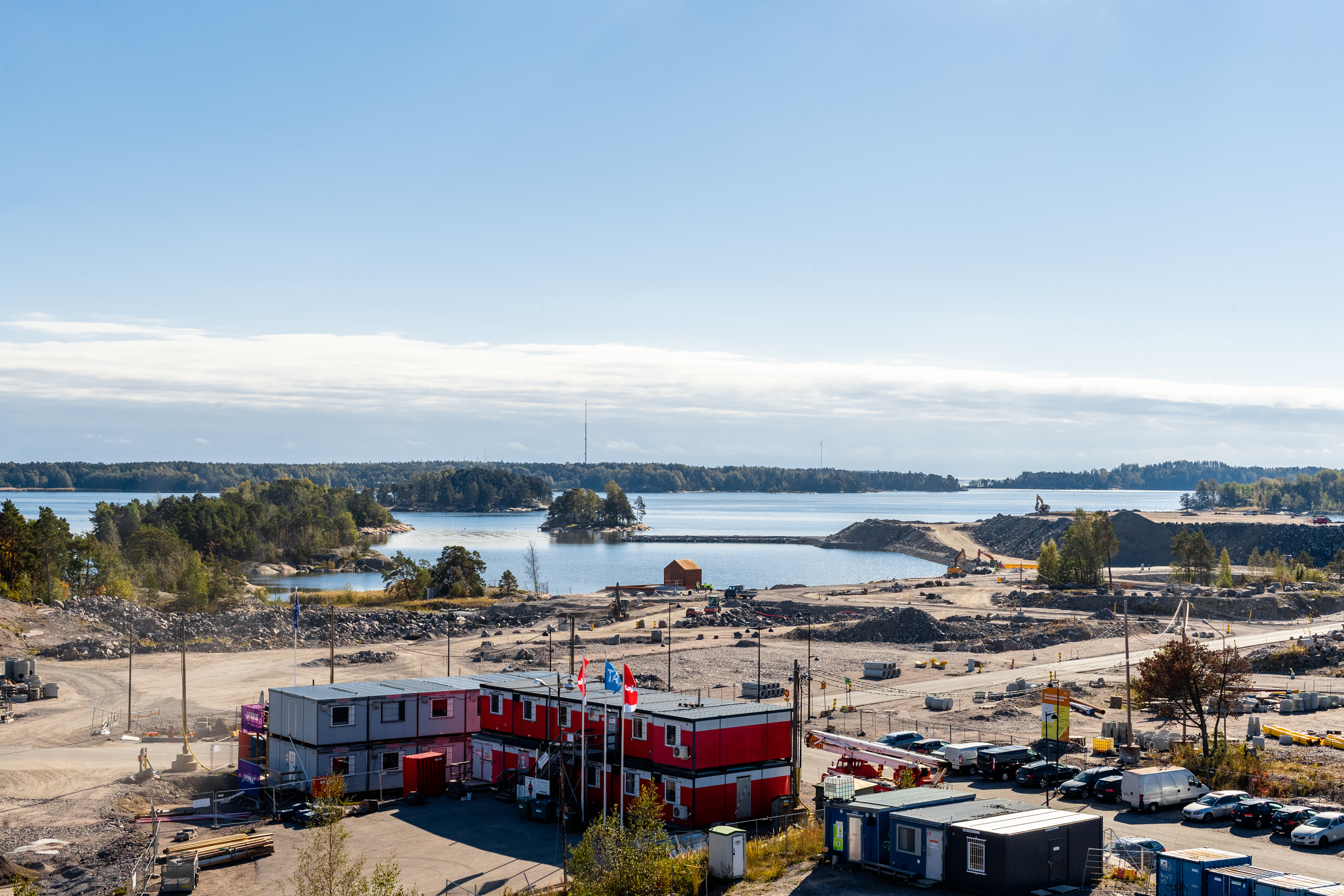 Näkymiä A-rapun taloyhtiön saunaosaston terassilta
