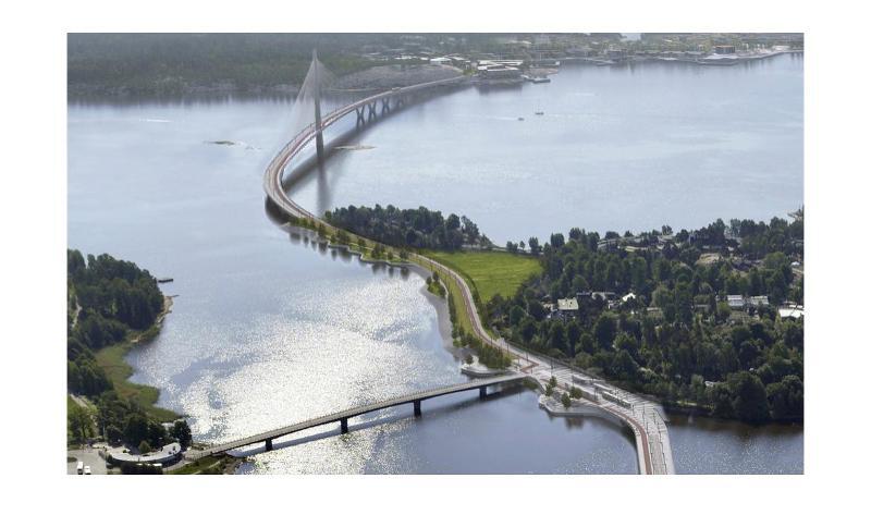 Havainnekuva Kruunusilloista (taiteilijan näkemys)