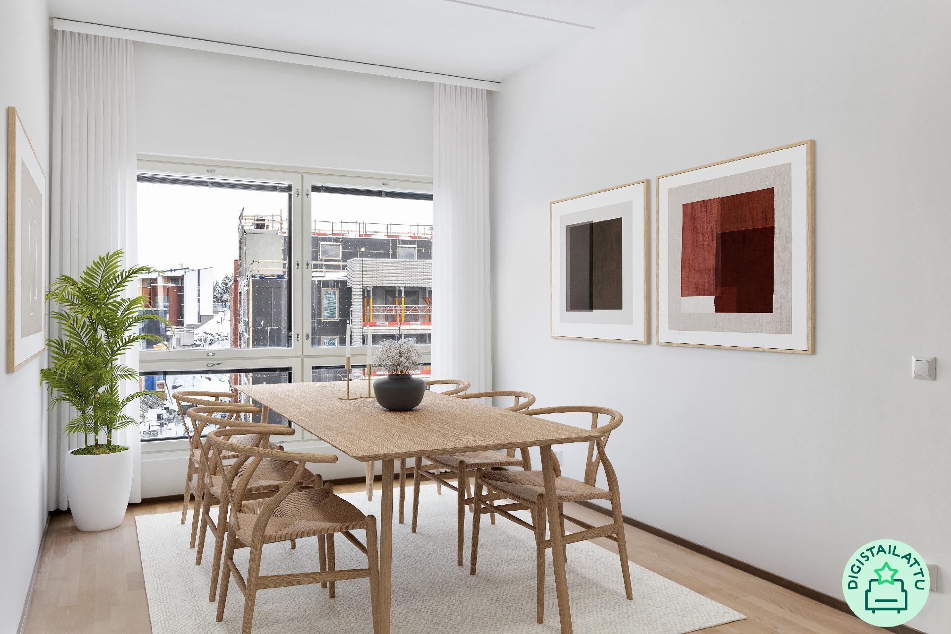 Digistailattu ruokailutila