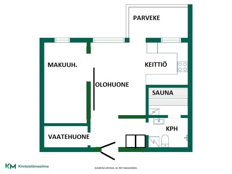 Asunnon pohjakuva