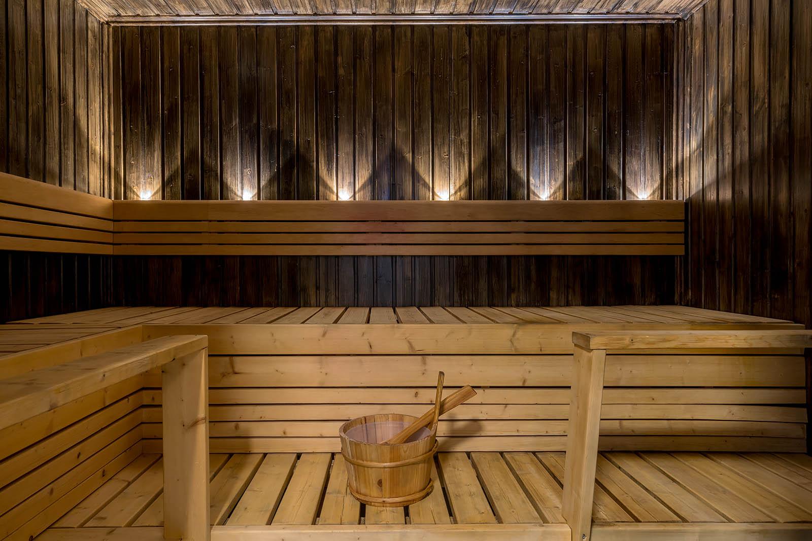 Sauna uudistettu muutama vuosi sitten