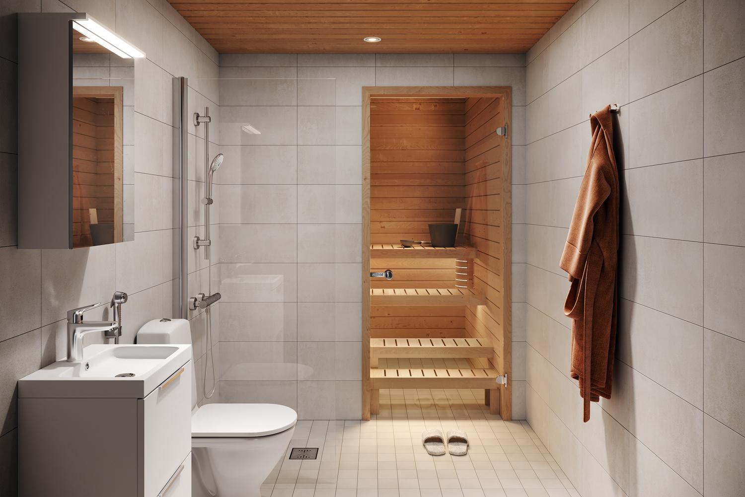 Tässä kodissa myös oma sauna!