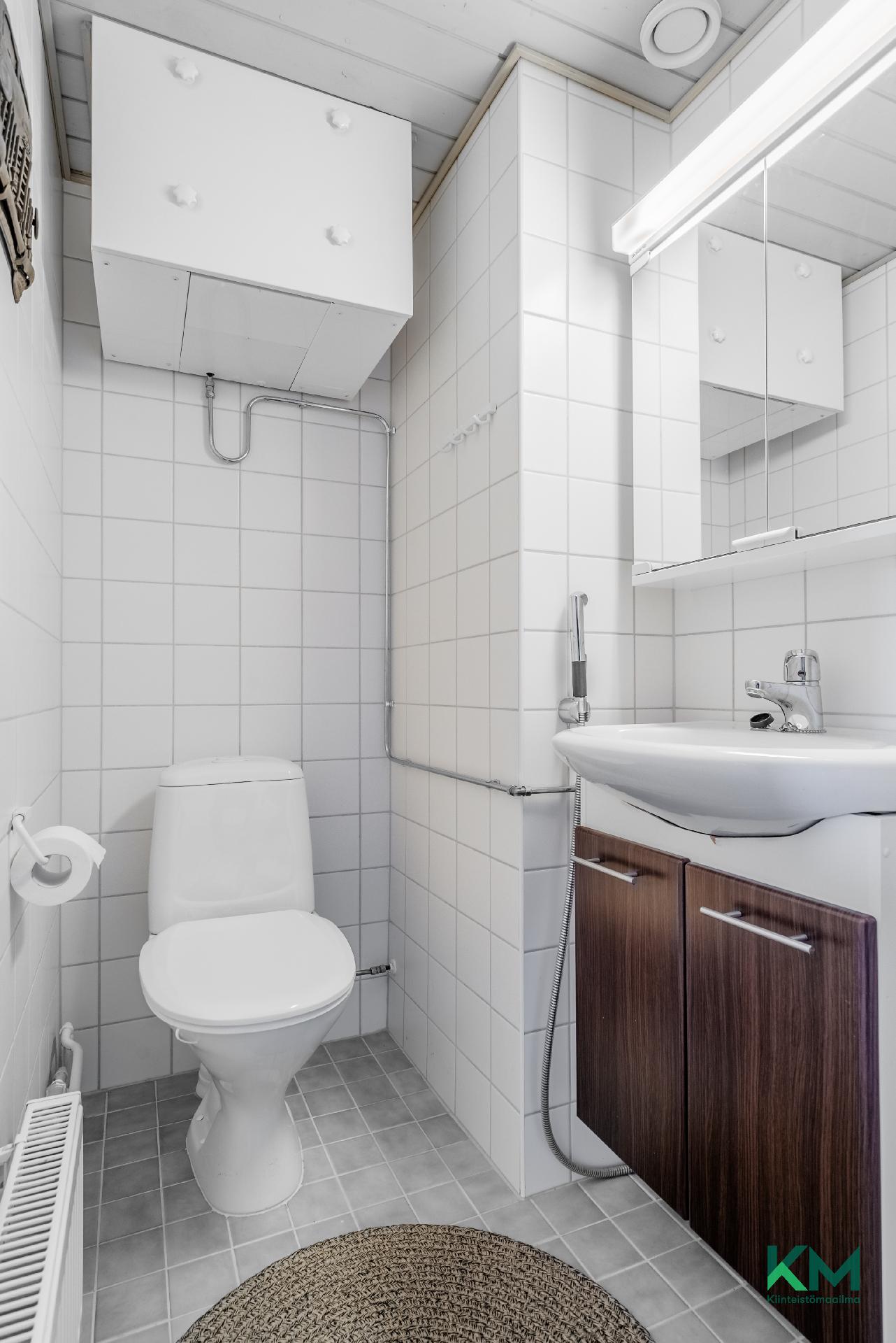 Erillinen wc yläkerrassa