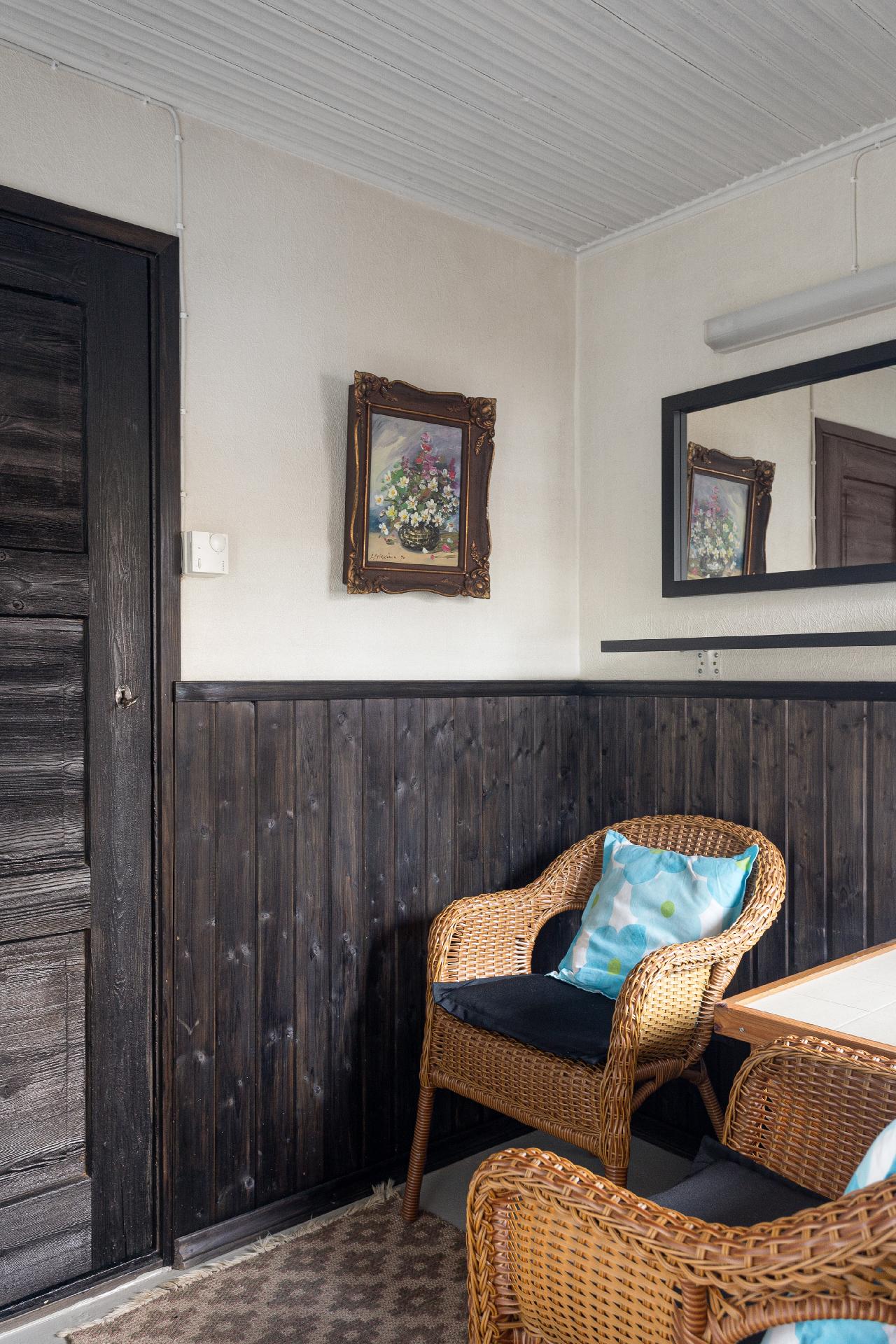 Talousrakennuksen pukuhuone