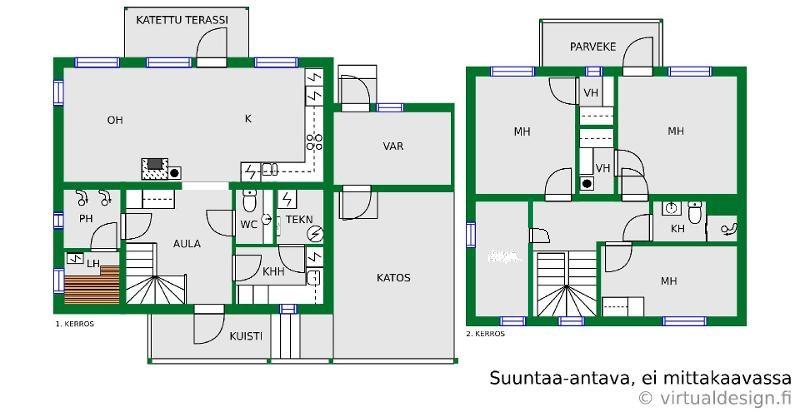 Asunnon pohjakuva