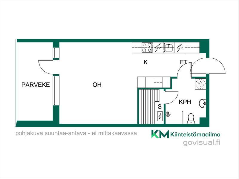 Asunnon pohjakuva