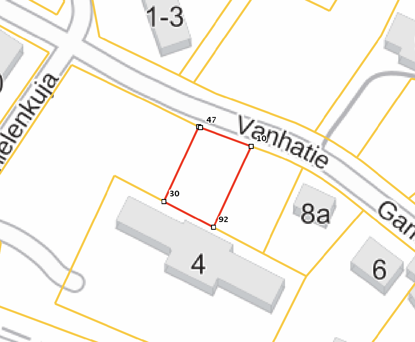 Asunnon pohjakuva