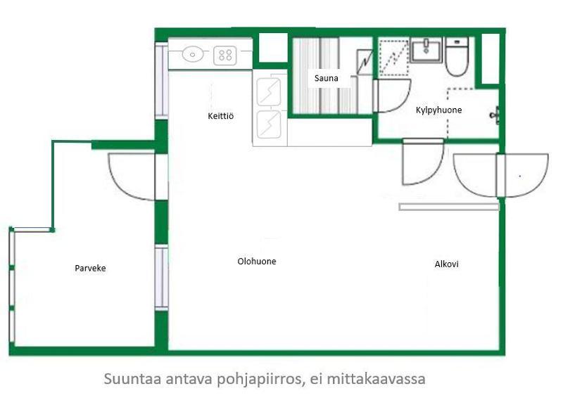 Asunnon pohjakuva