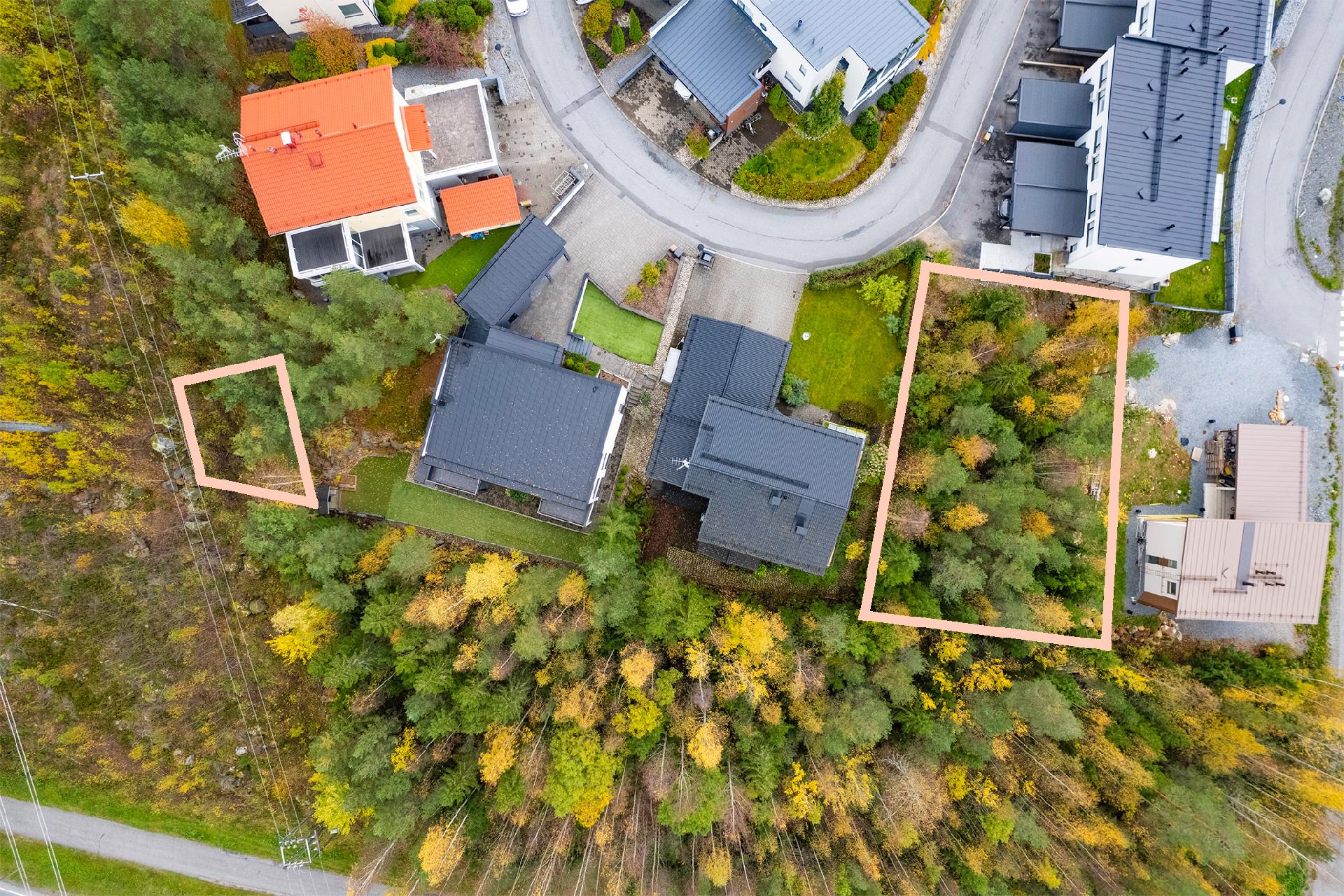 Kiinteistöön kuuluu myös 118 m² alue (Yhdyskuntateknistä huoltoa palveleva alue)