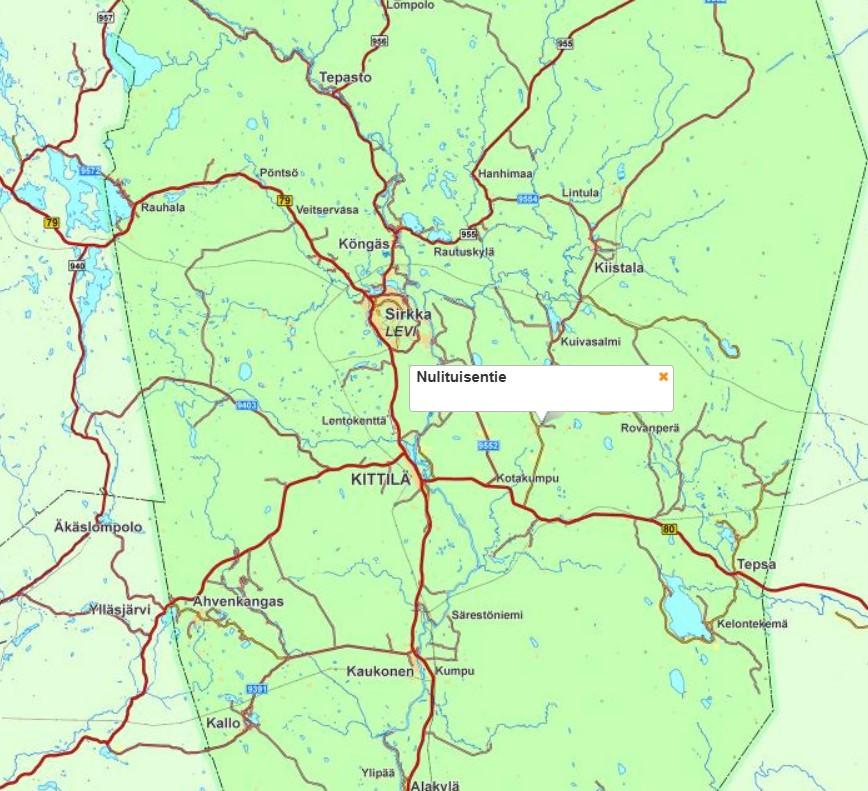Nulituisentie 200, Kittilä