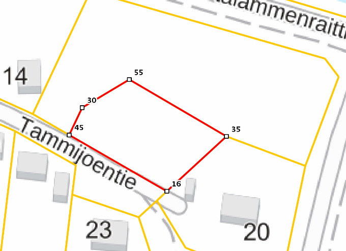 Asunnon pohjakuva