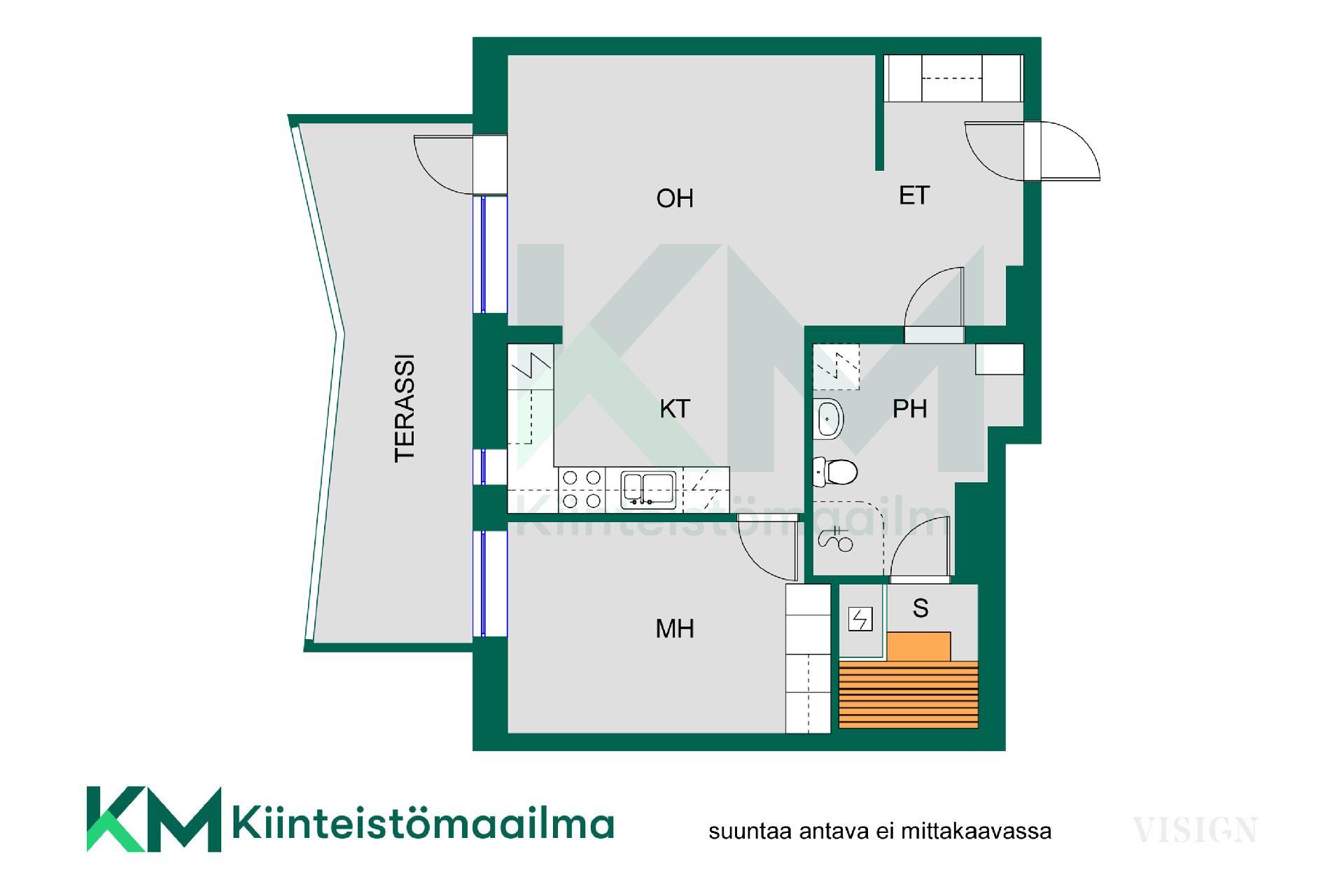 Asunnon pohjakuva
