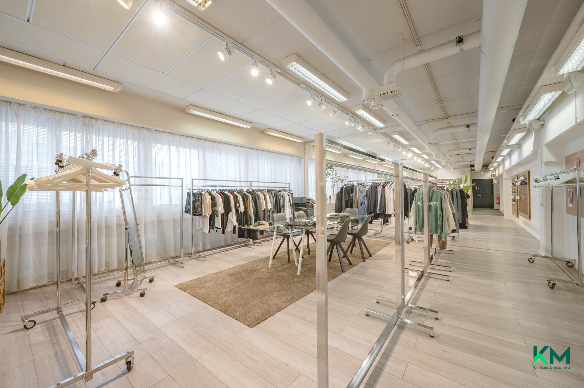 Tilat 2. krs:ssa nyt showroom käytössä