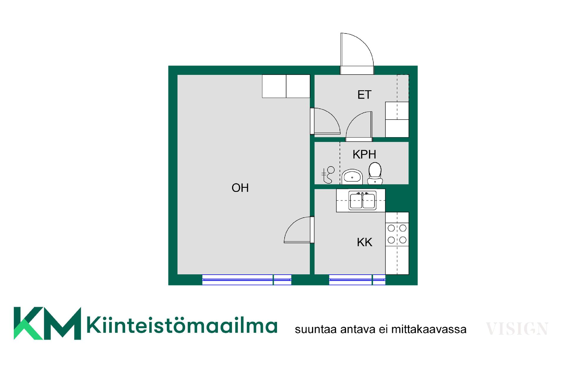 Asunnon pohjakuva