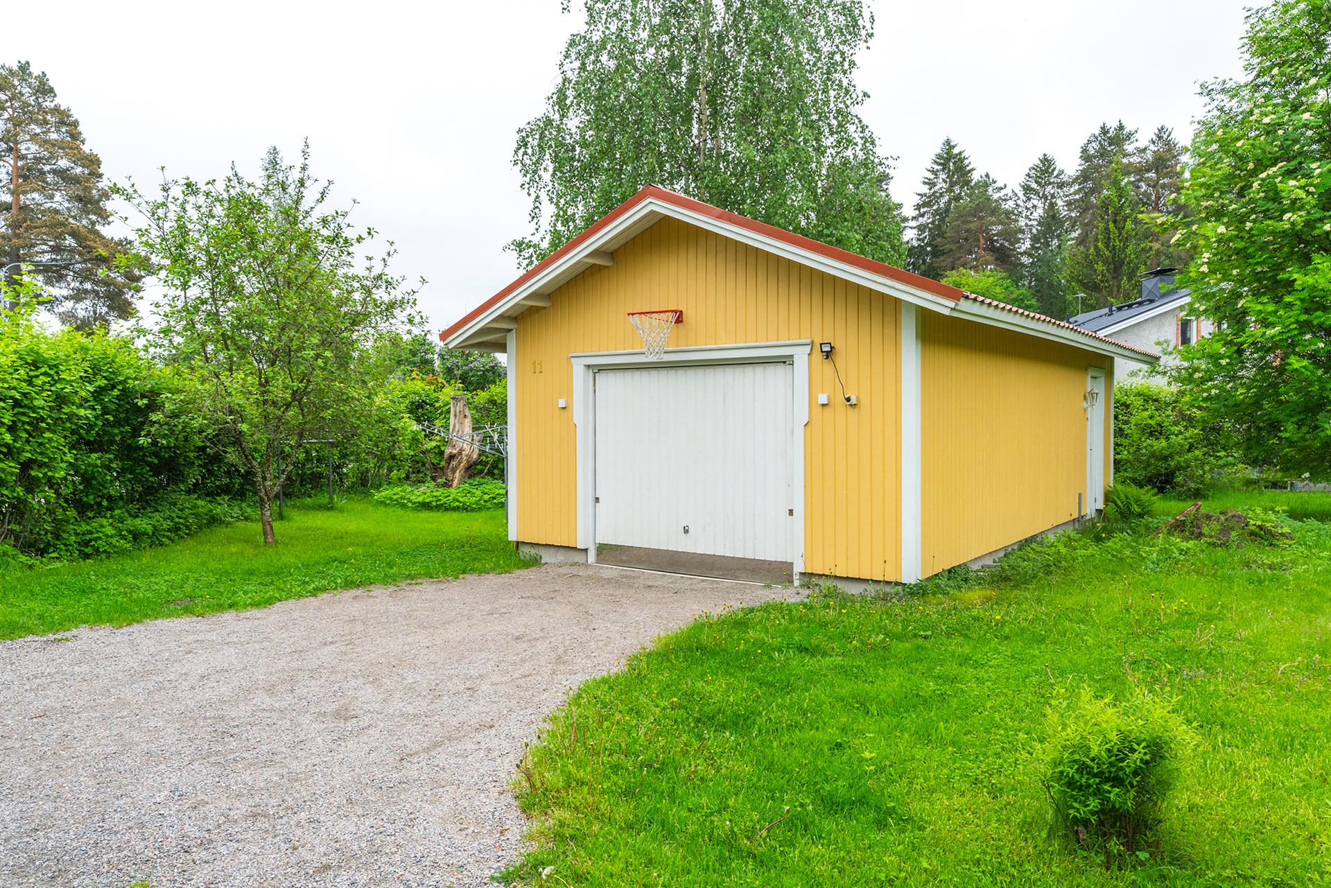 Autotalli kuuluu tälle asunnolle