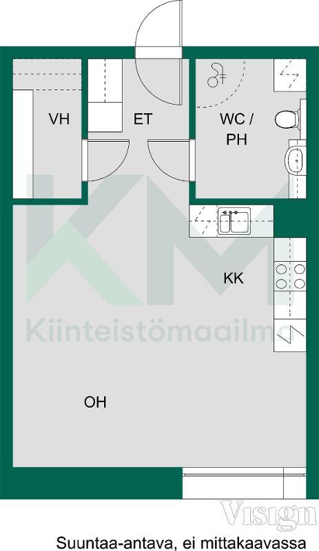 Asunnon pohjakuva