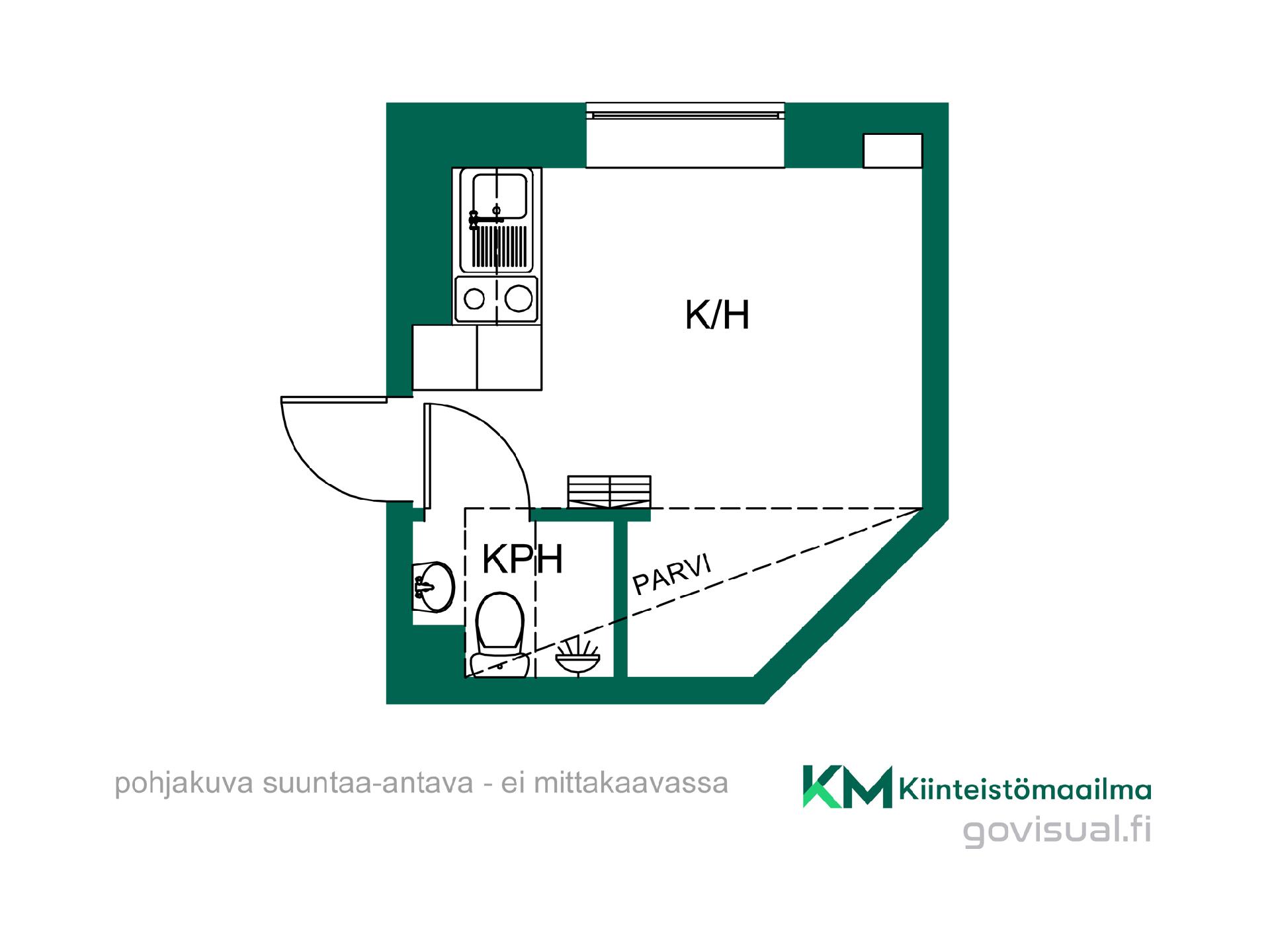 Asunnon pohjakuva