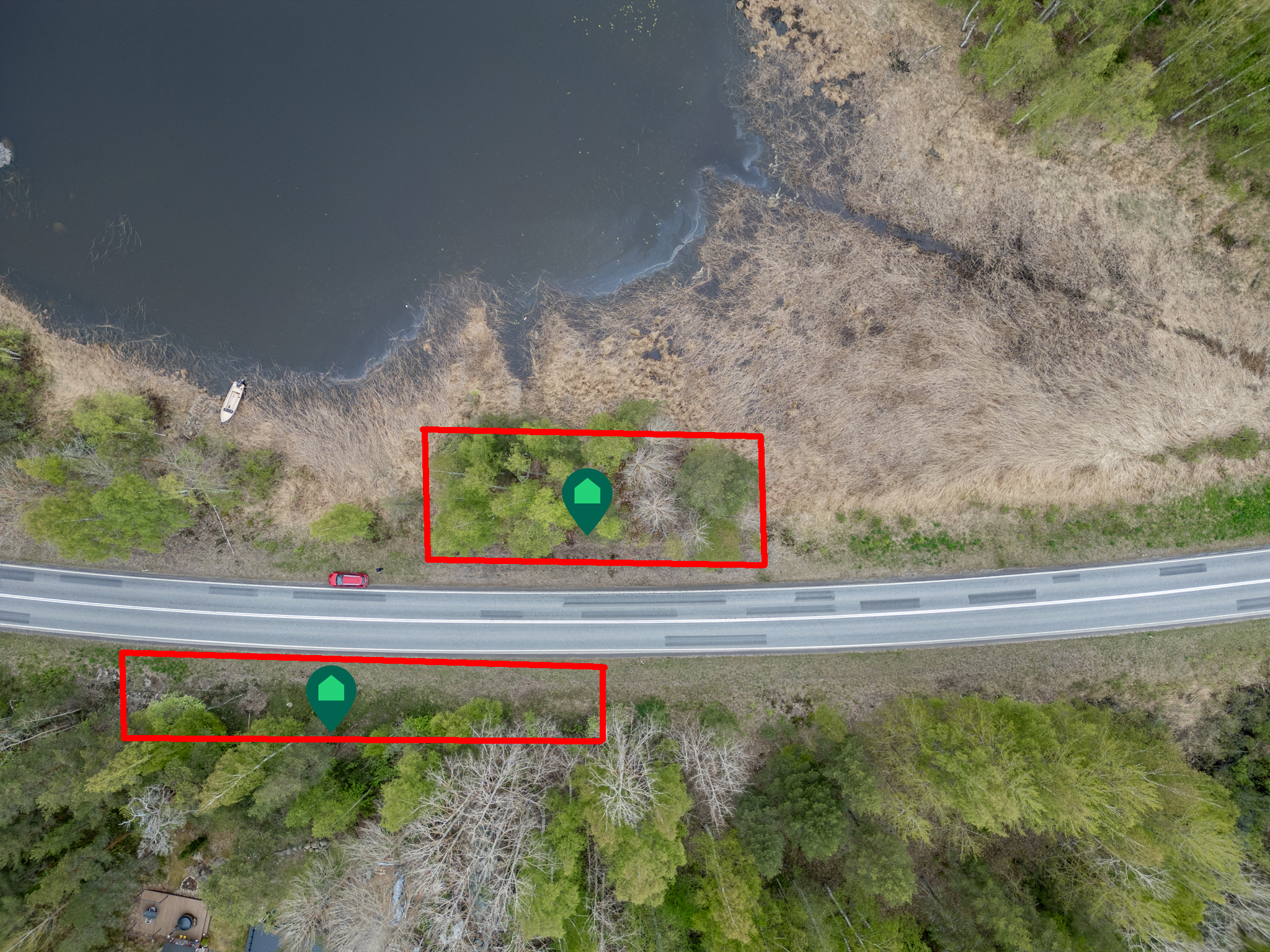 rannassa oleva palsta Anttolantien varrella, ei rakennusoikeutta