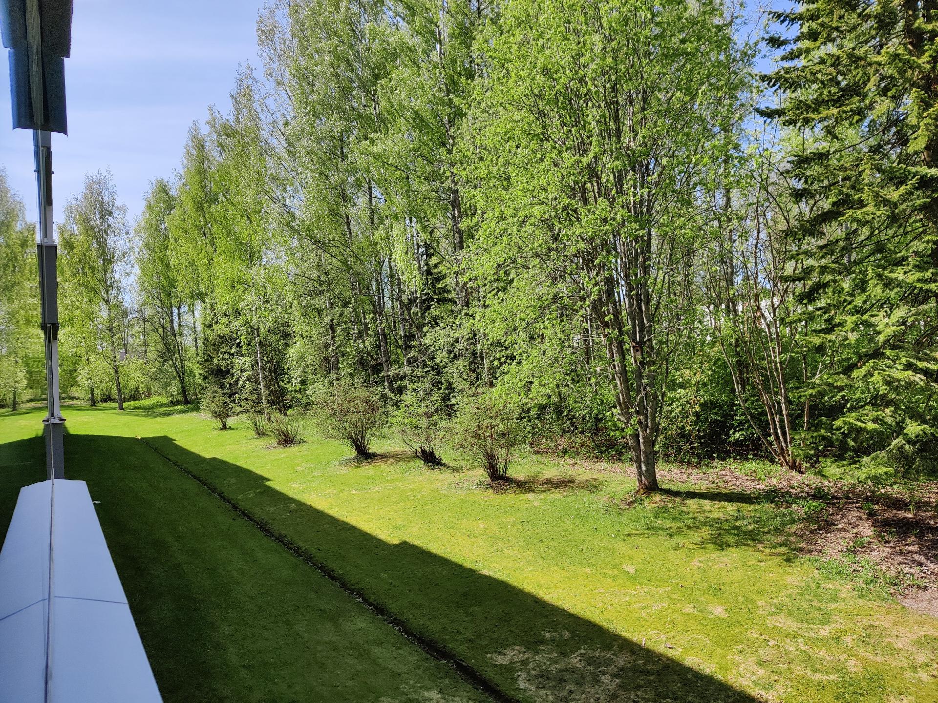 vehreä puistomainen ympäristö