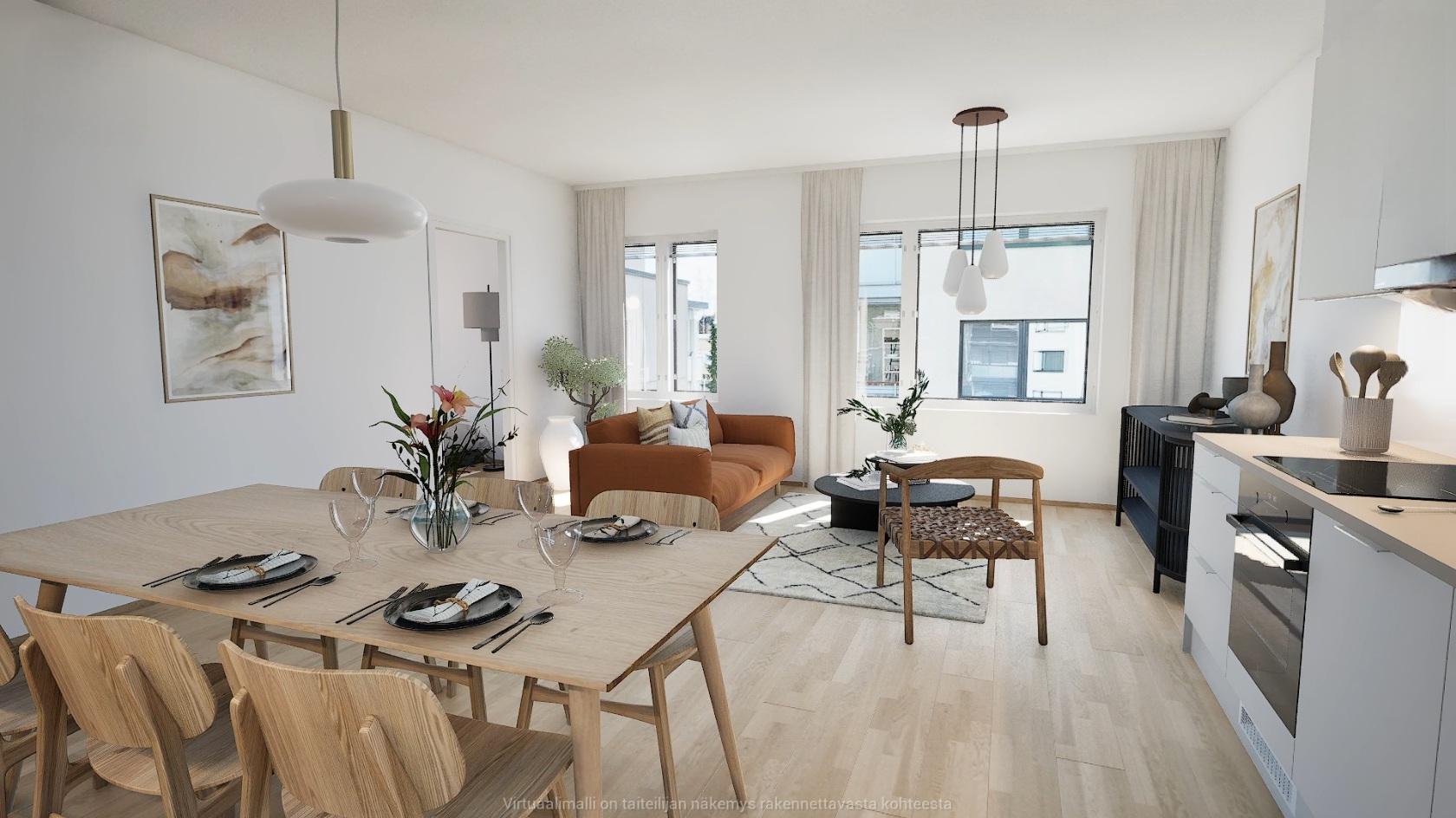 Visualisointikuva C 18 asunnosta.