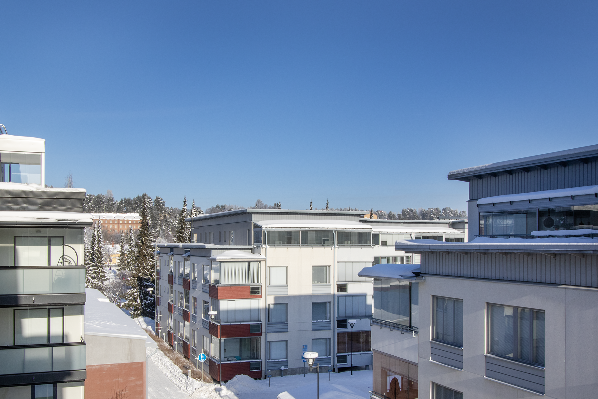 Näkymä parvekkeelta.