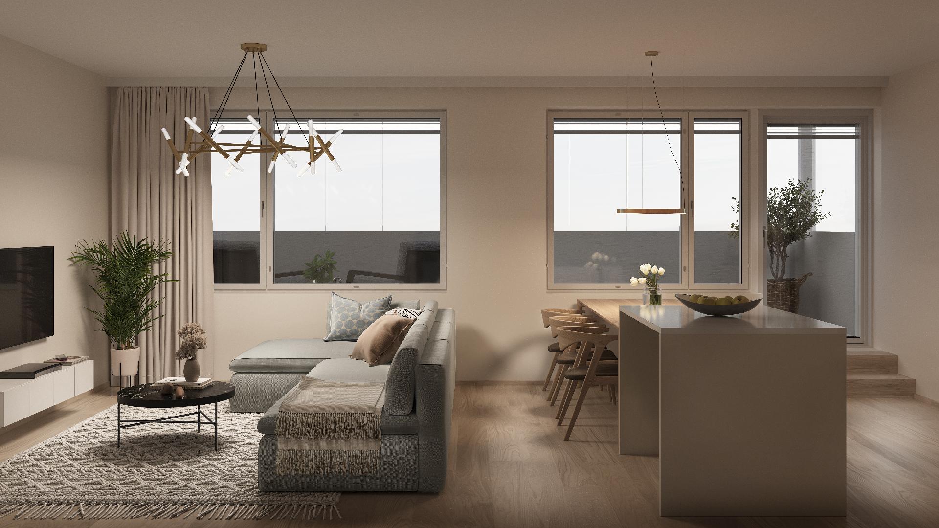 Visualisointikuva C 25 asunnosta.