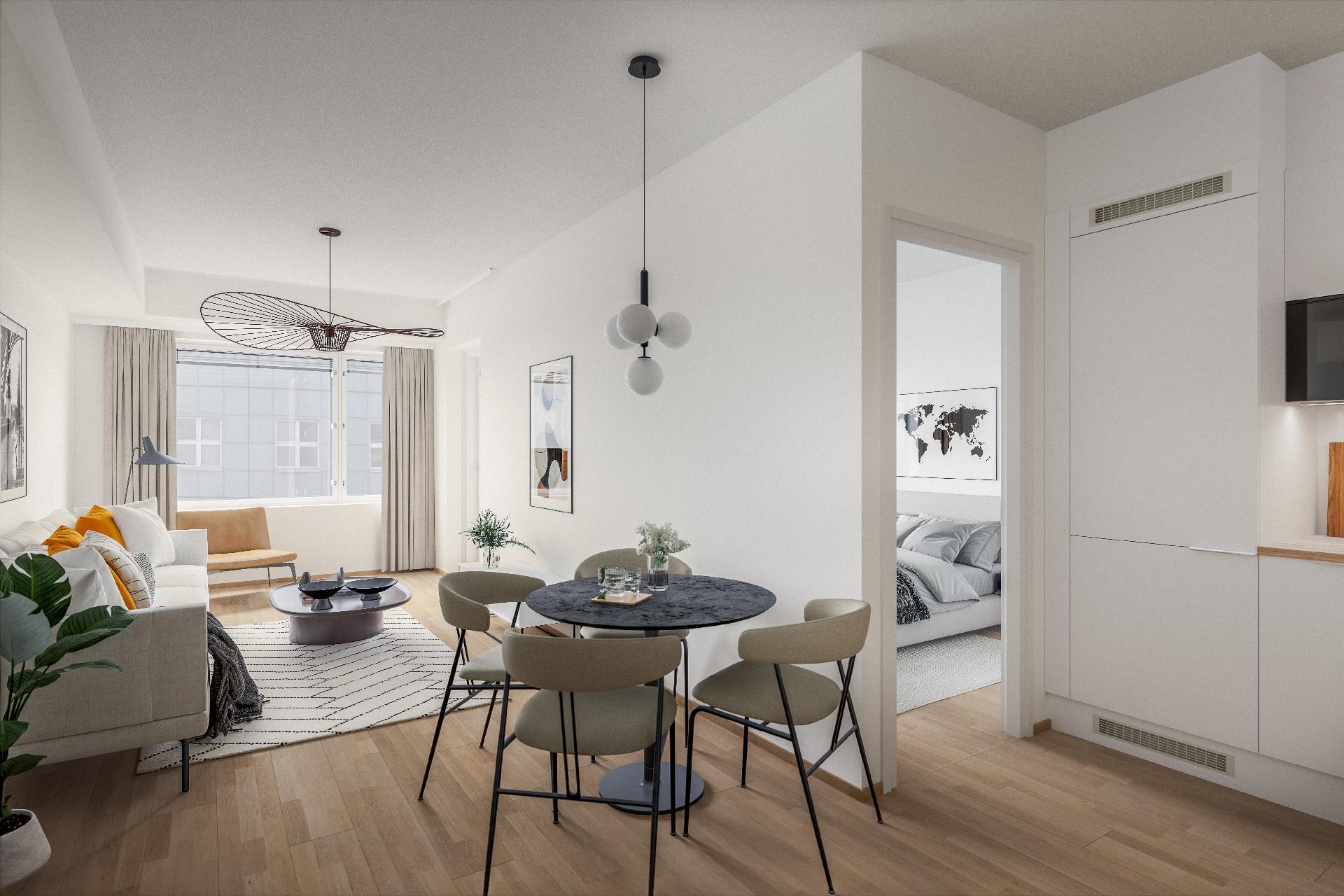 Visualisointikuva B 11 asunnosta.