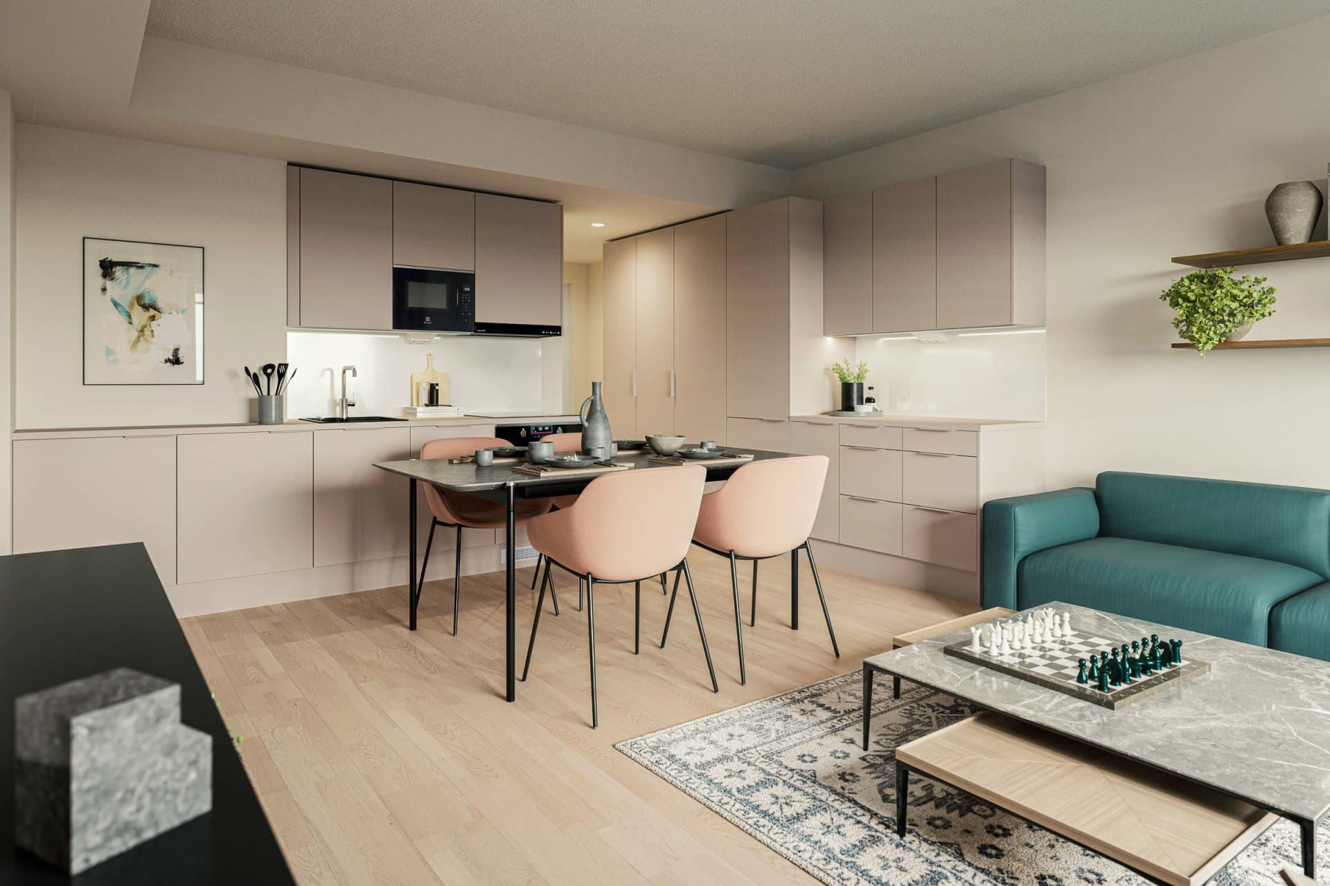 Visualisointikuva C 7 asunnosta.