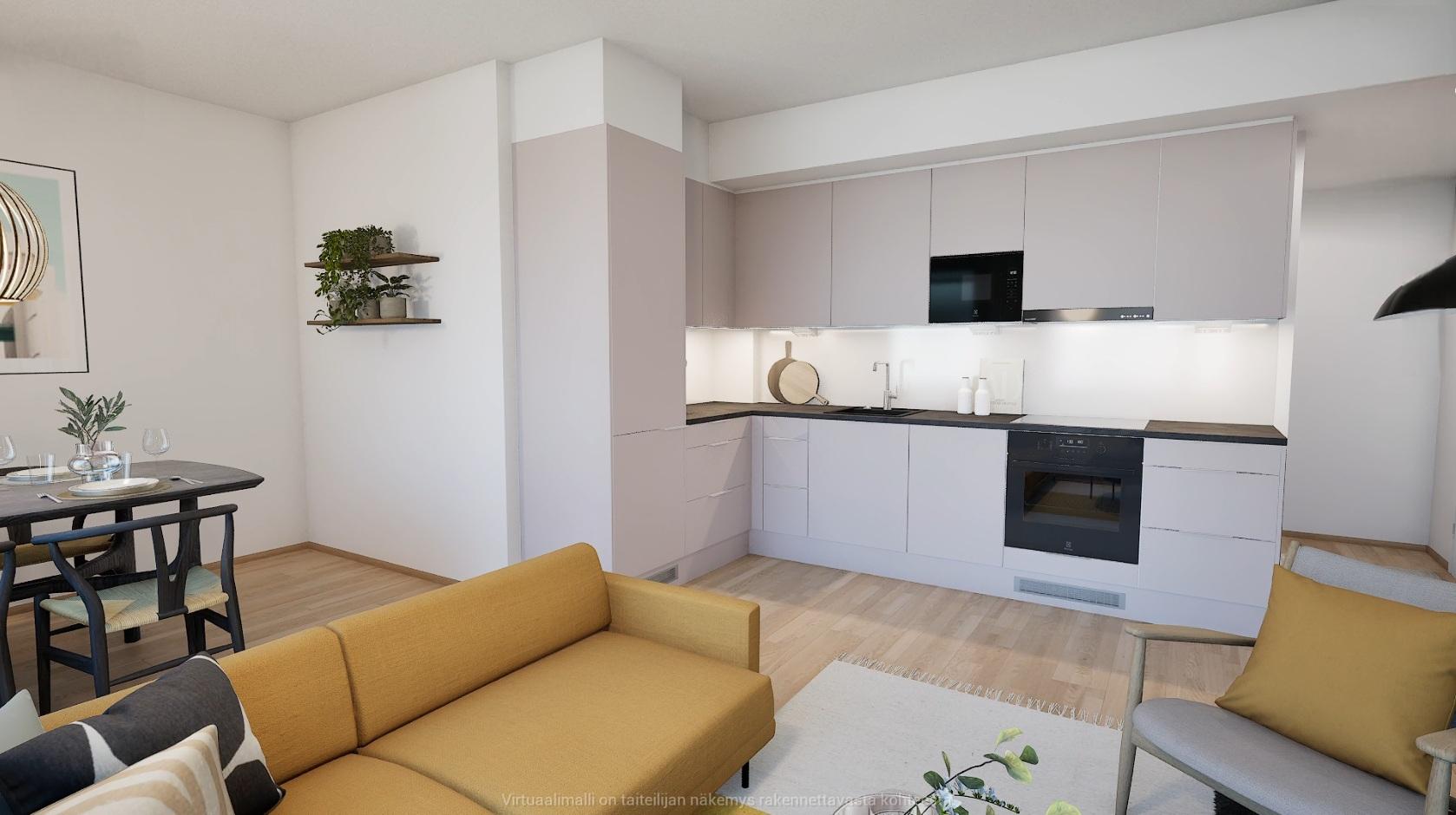 Visualiointikuva C 15 asunnosta.