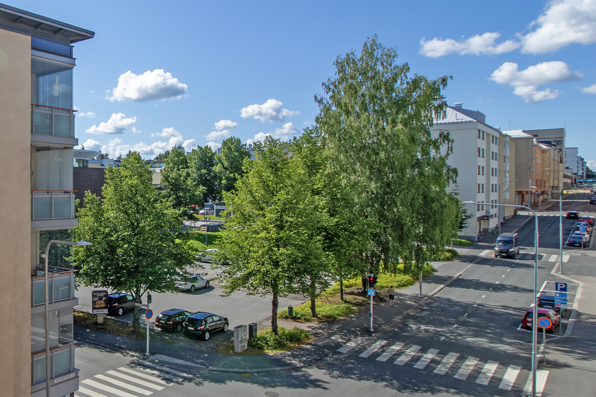 Näkymä parvekkeelta.