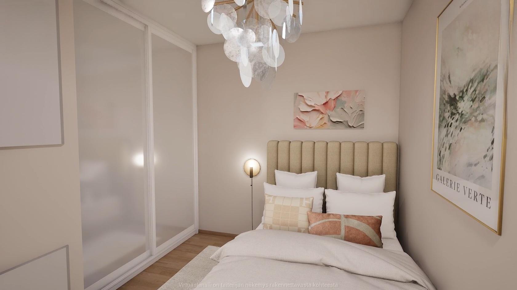 Visualisointikuva B 4 asunnosta.