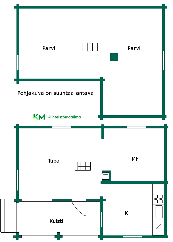 Asunnon pohjakuva
