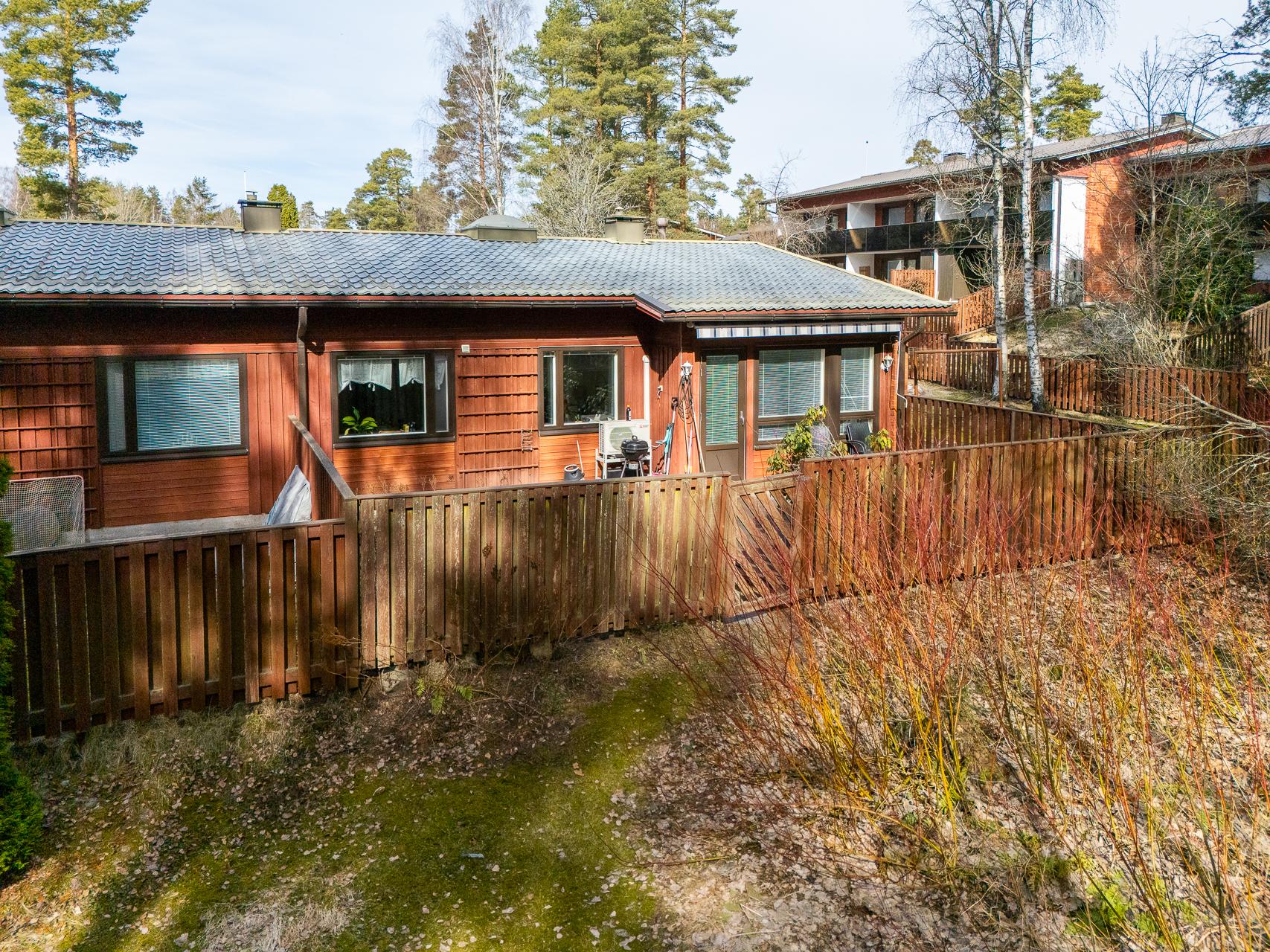 Talo takapihan puolelta