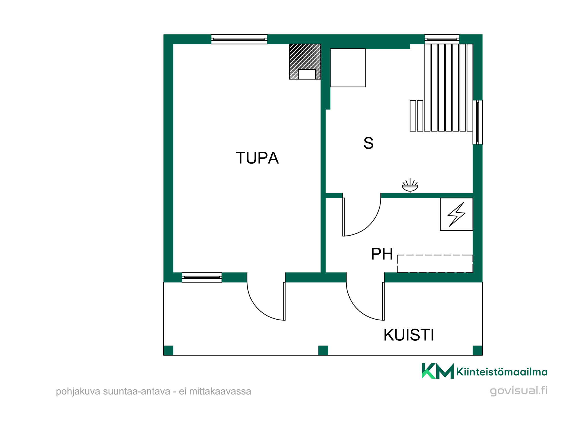 Rantasaunan pohjakuva