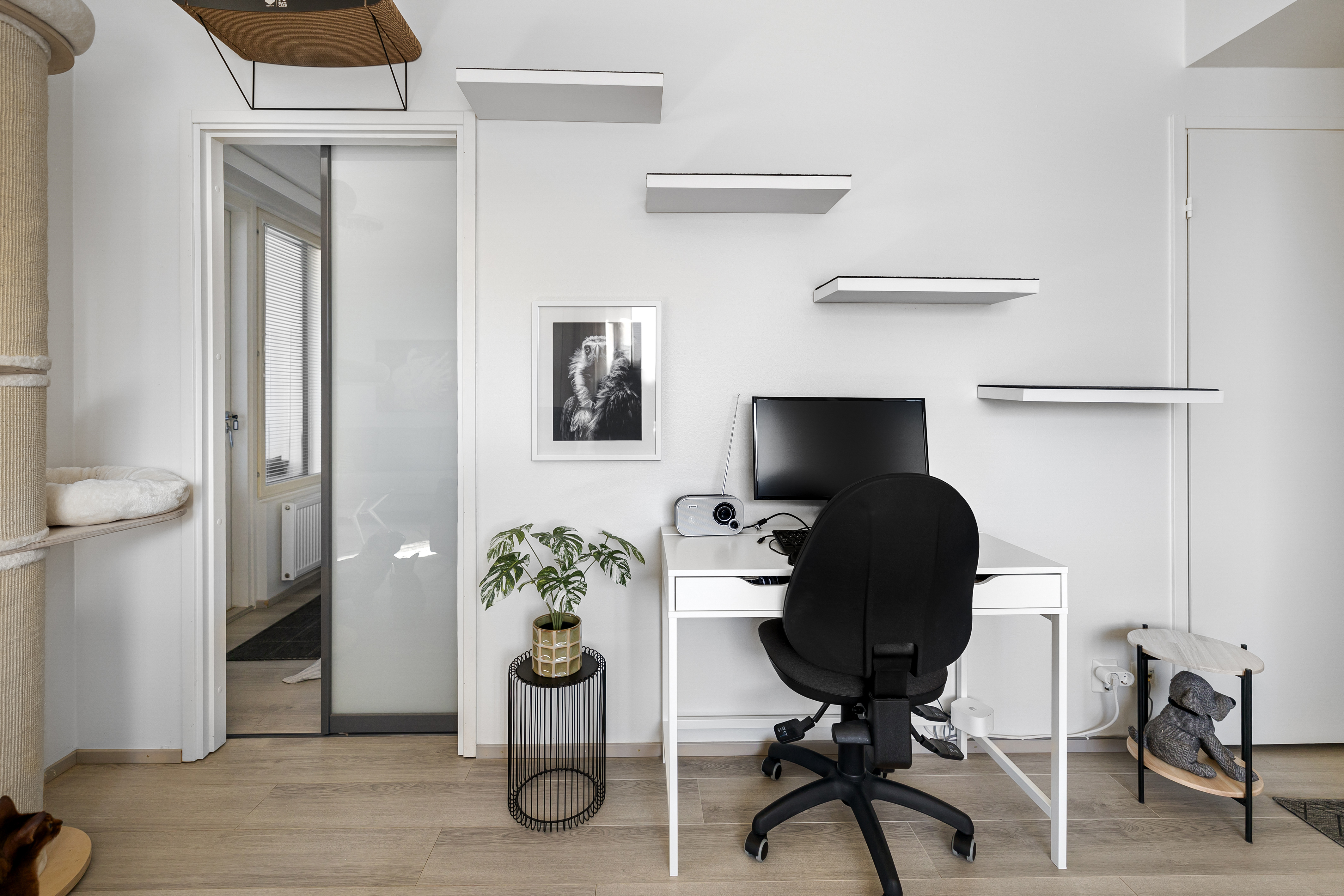 Liukuovella saat makuuhuoneeseen yksityisyyttä